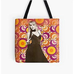 Singer Stevie Nicks Fan Art, Rhiannon Designer Sticker Tote Bag