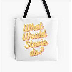 Stevie Nicks What Would She Do? All Over Print Tote Bag