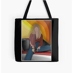 Stevie Nicks Sitting on a Car Tote Bag