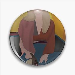 Stevie Nicks Sitting on a Car Pin
