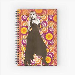 Singer Stevie Nicks Fan Art Rhiannon Designer Spiral Notebook
