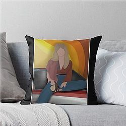 Stevie Nicks Sitting on a Car Pillow