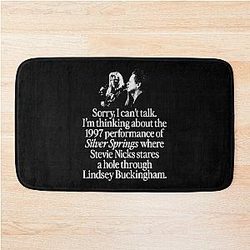 Stevie Nicks Shirt 1997 Live Performance of Silver Springs Bath Mat
