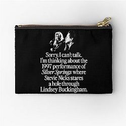 Stevie Nicks Shirt 1997 Live Performance of Silver Springs Zipper Pouch