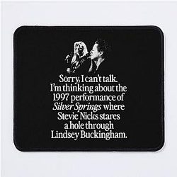 Stevie Nicks Shirt 1997 Live Performance of Silver Springs Mouse Pad