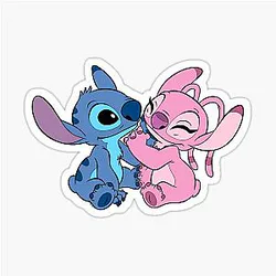 Stitch and Angel Sticker