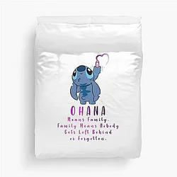 Lilo and Stitch Ohana Duvet Cover