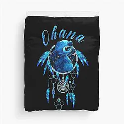 Stitch Ohana means family Duvet Cover
