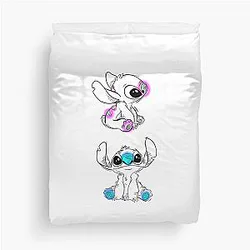 Stitch Draft Duvet Cover Pink and Blue from Lilo
