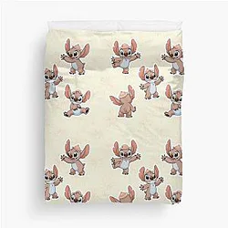 Stitch Tropical Design Minimalist Schitts Creek Inspired Fan Art Duvet Cover