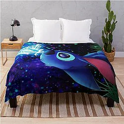 Stitch Butterfly Starry Throw Blanket