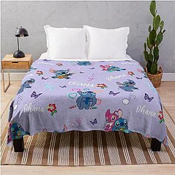 Stitch Ohana Throw Blanket