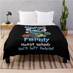 Ohana Stitch Family Gifts for Fans Throw Blanket