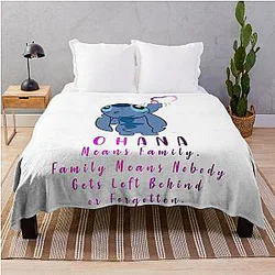 Lilo and Ohana Throw Blanket