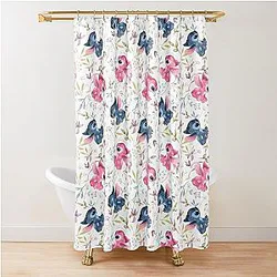 Stitch and Angel Shower Curtain