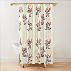 Stitch Tropical Design Shower Curtain Inspired by Schitts Creek
