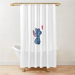 Stitch design from Leo and the Stitch cartoon Stitch t-shirt Shower Curtain