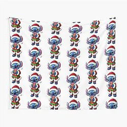 Kawaii Stitch Christmas Cross Stitch Art Tapestry
