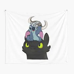 Toothless and Stitch 1 Tapestry