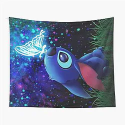Stitch Butterfly Starry Sky Tapestry