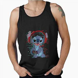 Lilo and Stitch Gamer Headset Tank Top
