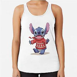 Festive Christmas Kawaii Style Racerback Tank Top