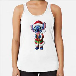 Kawaii Stitch Christmas Cross Stitch

Note: I removed "Embroidery Art" which is a duplicate phrase next to "Cross Stitch", and also removed "Racerback Tank Top" as it's a non-essential piece of information.