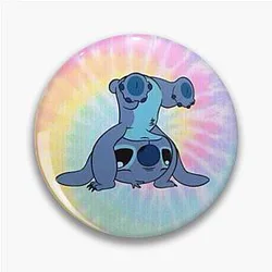 Tie dye stitch pin