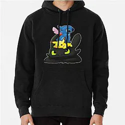 Chibi Stitch & Toothless Classic Hoodie Pullover T-Shirt