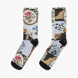Vintage Cross Stitch Collection Socks