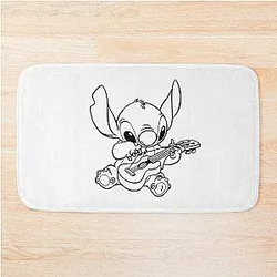 Black and White Bath Mat