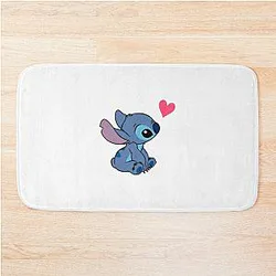 Stitch design from Leo and Stitch cartoon Stitch Bath Mat
