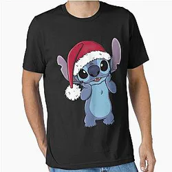 Lilo and Stitch Christmas Santa Hat Essential T-Shirt