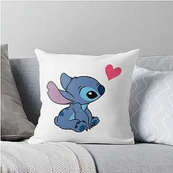 Stitch design from the Leo and Stitch cartoon  Stitch T-shirt Pillow