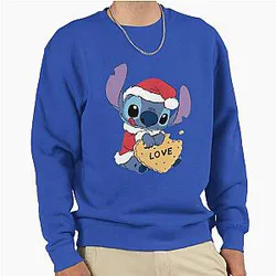 Stitch Santa Claus Pullover Sweatshirt