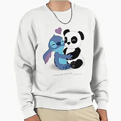 Stitch Panda Pullover Sweatshirt