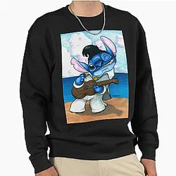 Elvis Stitch Pullover Sweatshirt