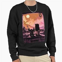 Lilo and Stitch Sunset Artwork Pullover Sweater