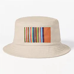 Carrot Stitch Stripe Bucket Hat