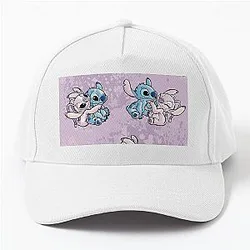 Lilo Stitch Angel Watercolor Baseball Cap