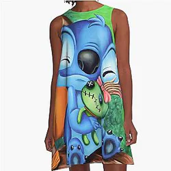 Stitch Doll A-Line Dress