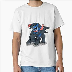 Stitch Toothless Crossover Classic T-Shirt