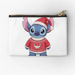 Stitch Christmas Sweater – Cute Kawaii Holiday Zipper Pouch