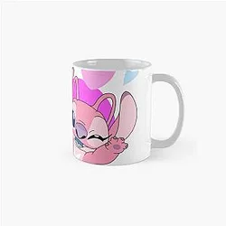 cute stitch and angel Classic Mug