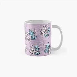 Lilo Stitch Angel Watercolor Classic Mug