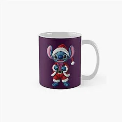 Kawaii Stitch Christmas Embroidery Design Classic Mug
