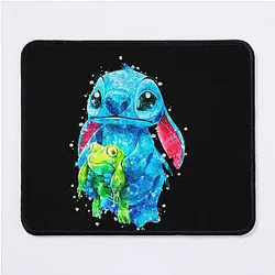 Stitch Watercolor Mouse Pad