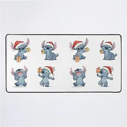 Stitch Christmas Gift - Cute Holiday Character Set Desk Mat