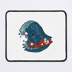 Stitch Surfing Mouse Pad