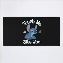 Lilo and Stitch Touch Me and I Will Bite You Desk Mat